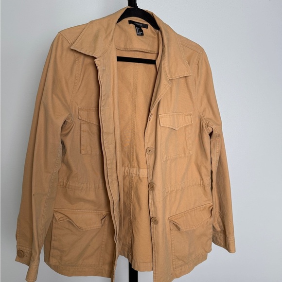 Forever 21 Jackets & Blazers - Forever 21 Tan Utility Trench Jacket • Faux Suede • Size L